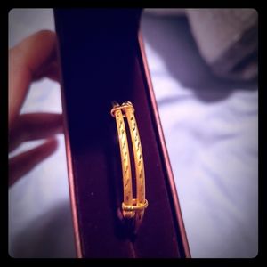 24k gold baby bangle